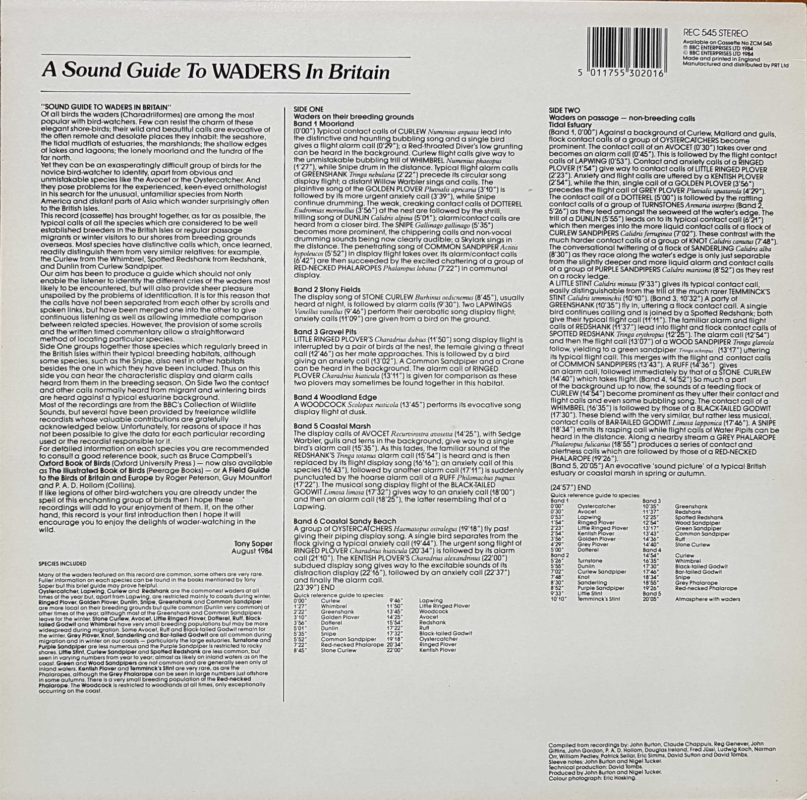 Back cover of REC 545